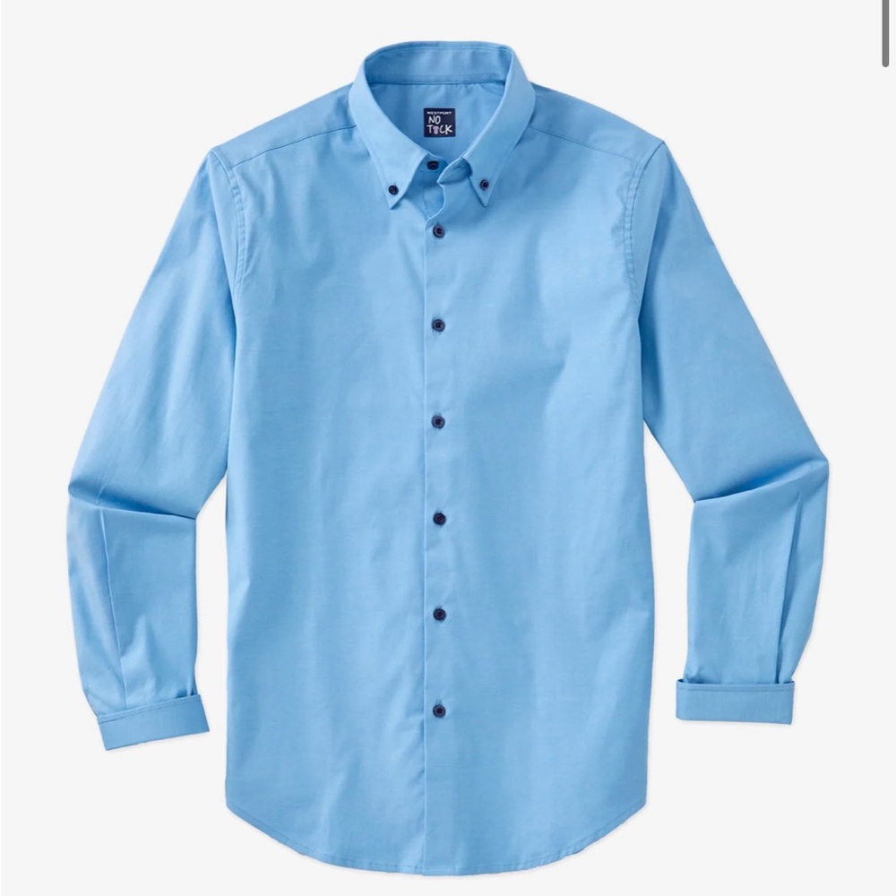 NWT Westport No-Tuck Long Sleeve Stretch-Cotton
Oxford Sport Shirt